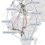 The cuckoos from Scandinavia stop their journey for about three weeks on both legs of the journey. These breaks help them not to deviate too far off their course (Willemoes et al., PLoS One, 2014).
